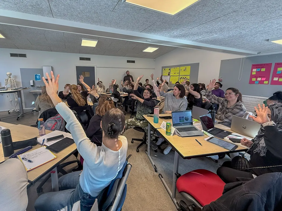 Plejemedarbejdere ved en Clex-workshop